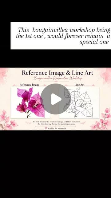 Watercolour workshop on Zoom reel